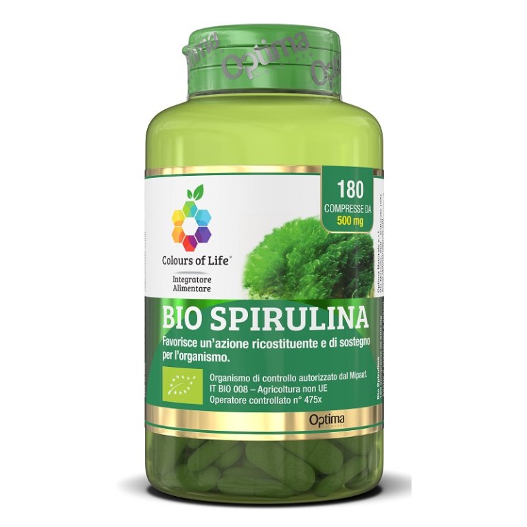 BIO SPIRULINA 180CPR COLOURS