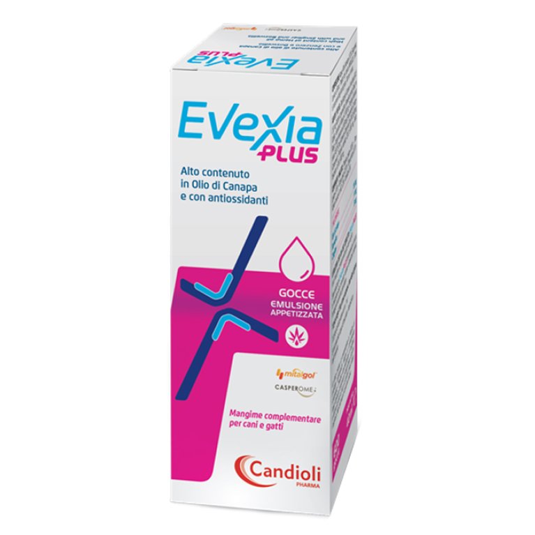 Evexia Plus gocce per cani e gatti con olio di canapa e antiossidanti 40 ml