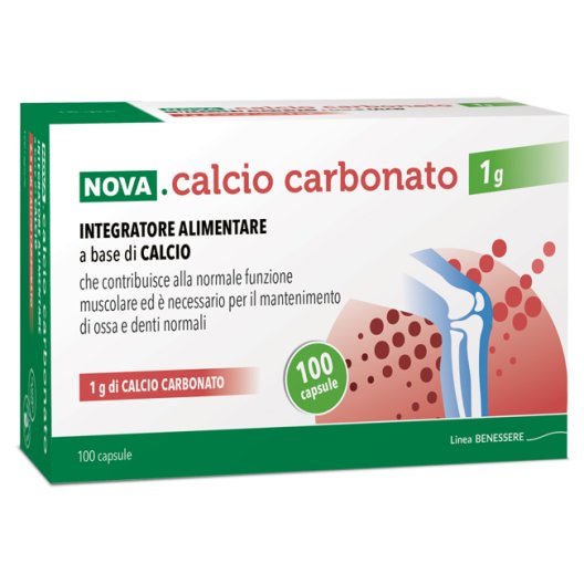 NOVA CALCIO CARBONATO1G 100CPS