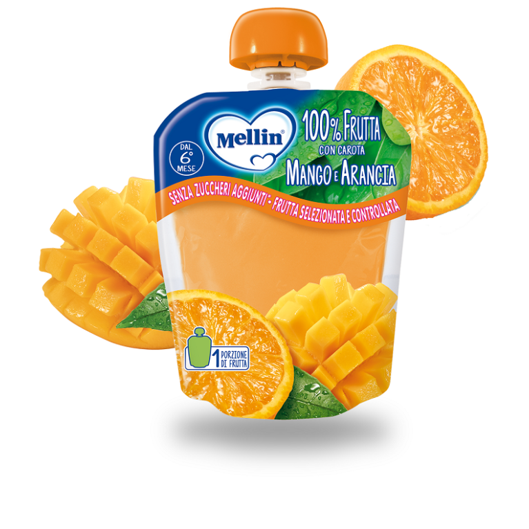 MELLIN POUCH ARANCIA MANGO 90G