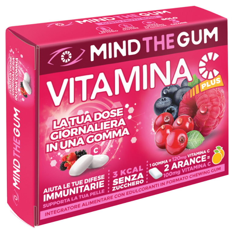 MIND THE GUM VIT C FRUT RO 18G