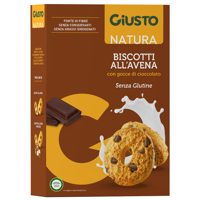 GIUSTO S/G BISCOTTI AVENA CIOC