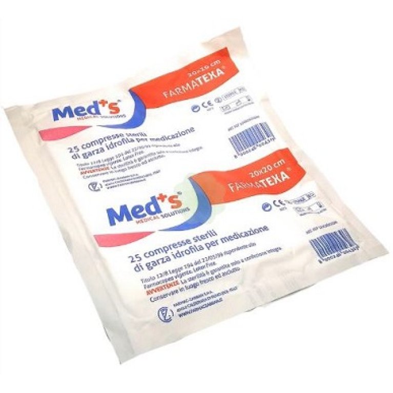 GARZA MEDS 12/8 20X20CM 25PZ