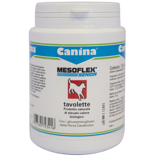 Mesoflex senior per tendini e cartilagini - 120 tavolette per cani anziani