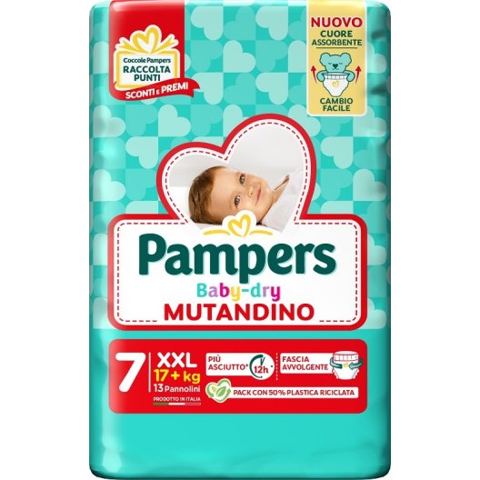 Pampers Baby Dry mutandino XXL - oltre i 17 Kg - 13 pannolini