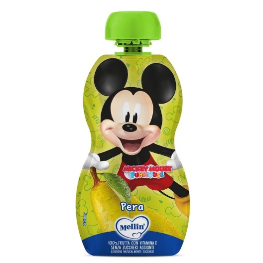 Mellin Frutta Disney - Pouch Topolino 100% pera e vitamina C - 110 g