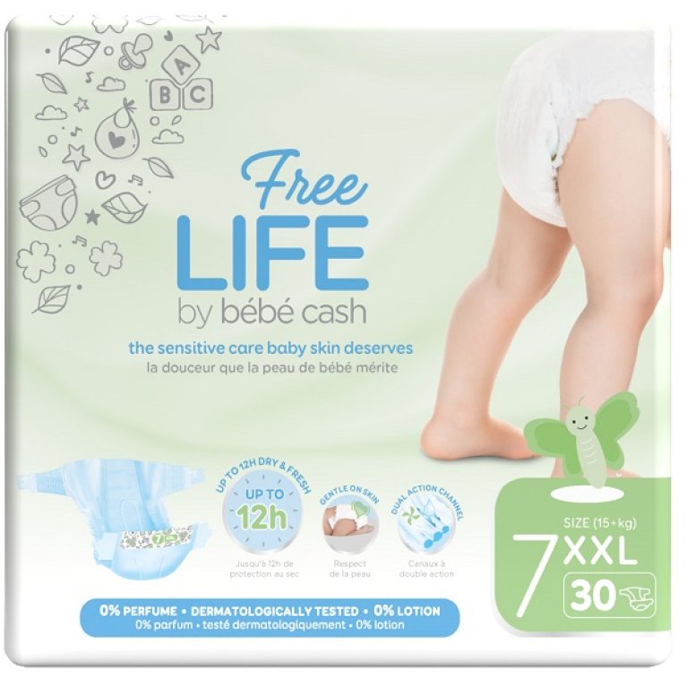 FREELIFE BEBECASH XXL TG7 30PZ FREELIFE BEBECASH XXL TG7 30PZ