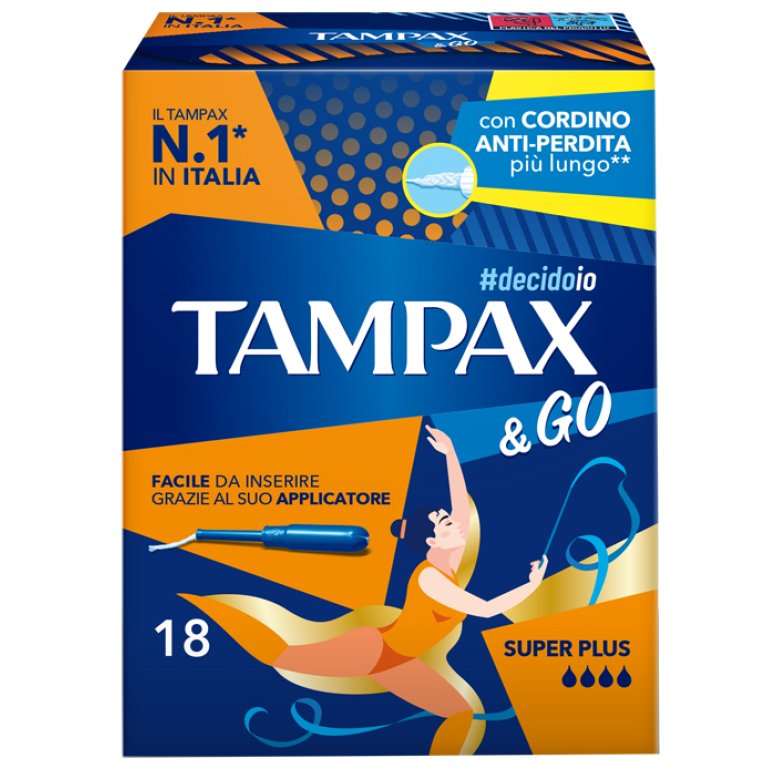 TAMPAX &GO SUPER PLUS 18PZ
