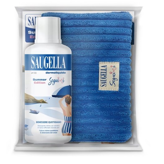 Saugella Dermoliquido - 500 ml - Edizione limitata con Pochette in Omaggio - Detergente intimo pH acido 3,5