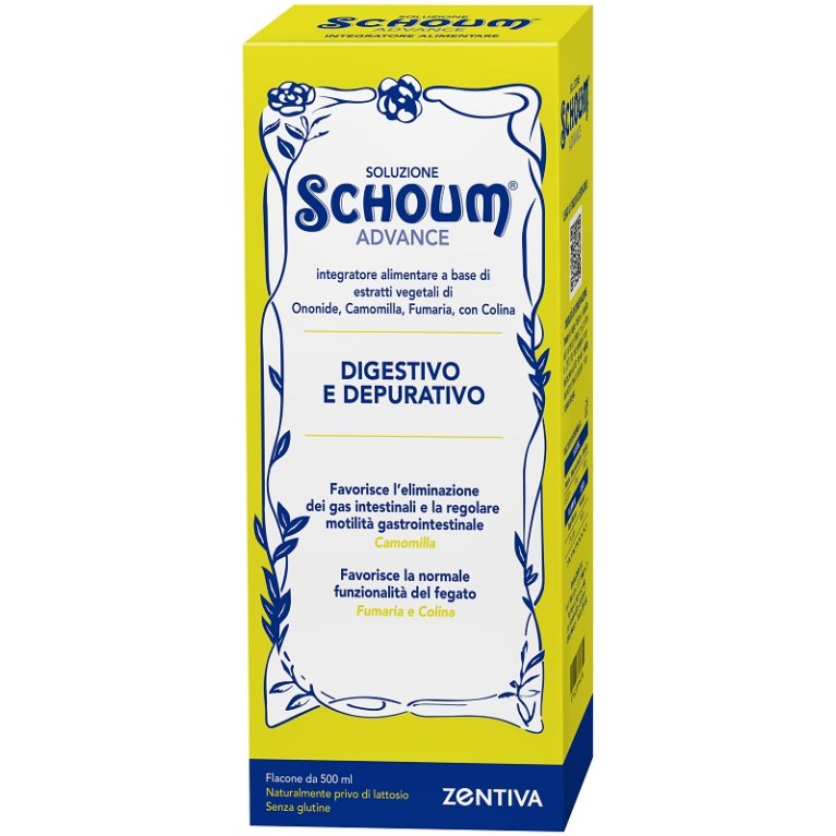 Schoum Soluzione Advance - 500 ml - Integratore per Digestione e Fegato 