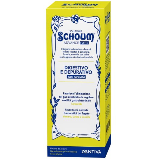 Schoum Soluzione Advance Forte - 250 ml - Digestione, Fegato e Drenaggio