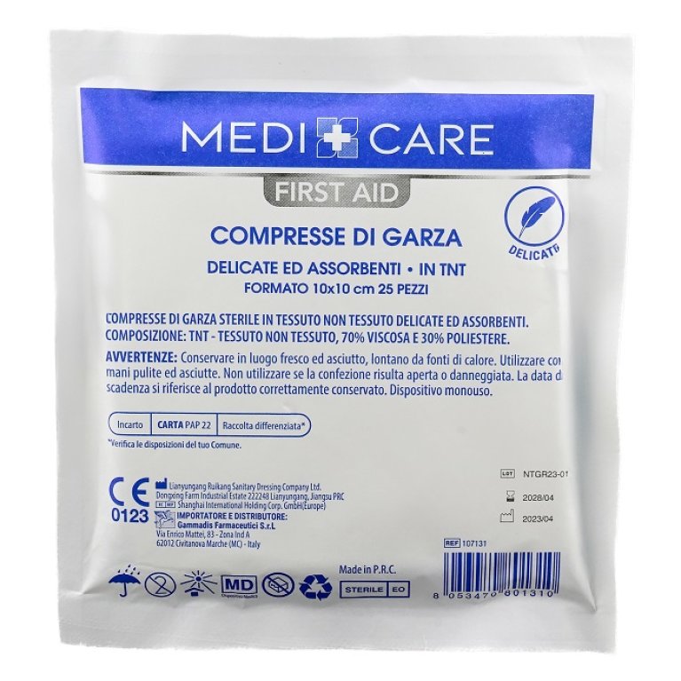 GARZA COTONE 10X10CM 25PZ GARZA COTONE 10X10CM 25PZ