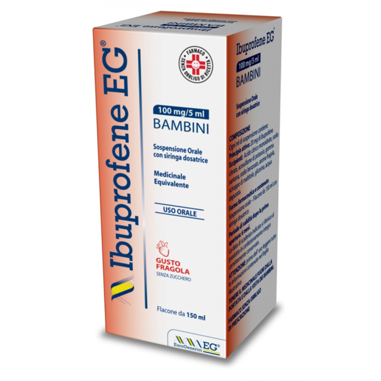 IBUPROFENE EG*BB 150ML FRAGOLA