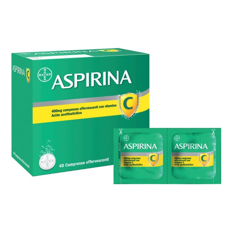 ASPIRINA C*40CPR EFF 400+240MG