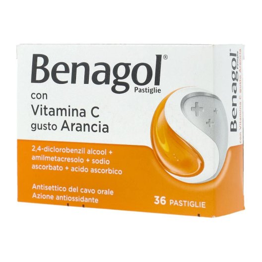 BENAGOL VIT C*36PAST ARANCIA