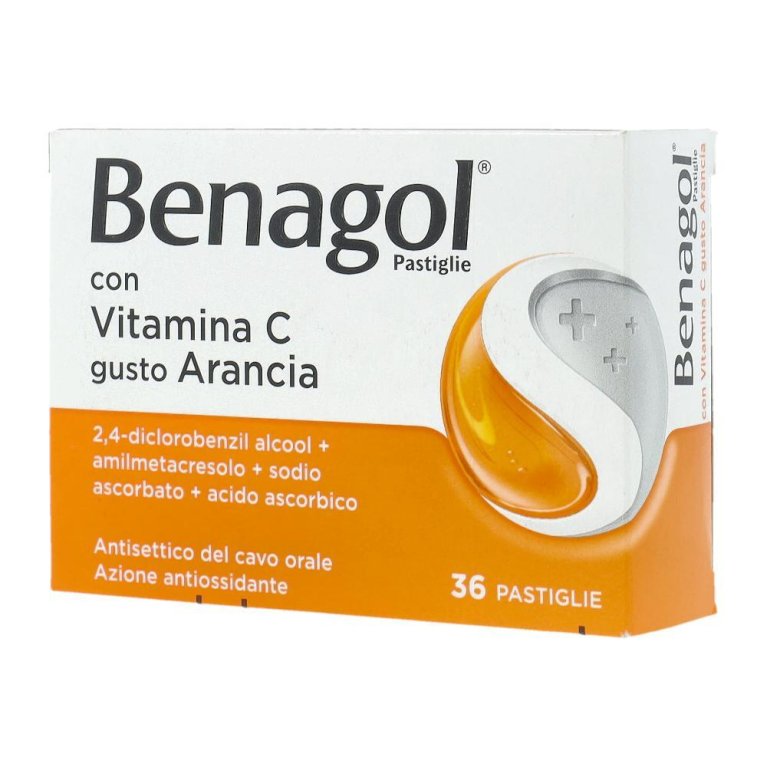 BENAGOL VIT C*36PAST ARANCIA