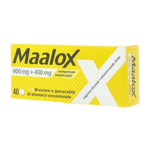 MAALOX*40CPR MAST 400MG+400MG
