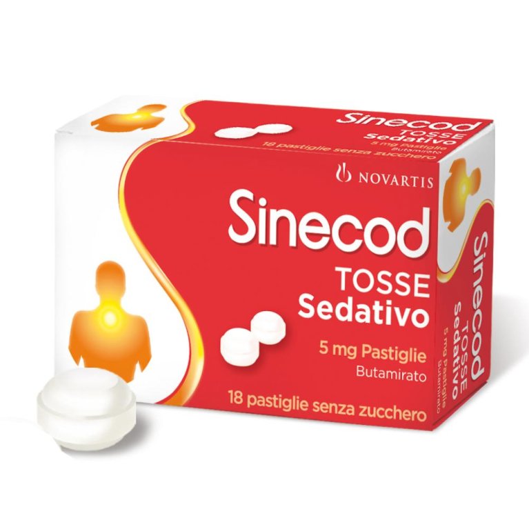 SINECOD TOSSE SED.*18PAST 5MG