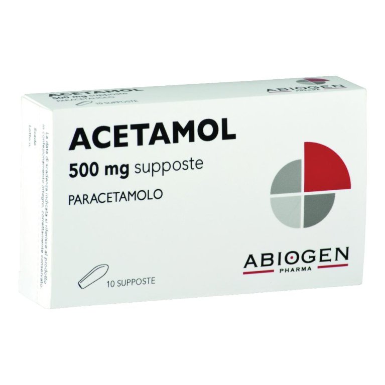 ACETAMOL*BB 10 SUP. 500 MG