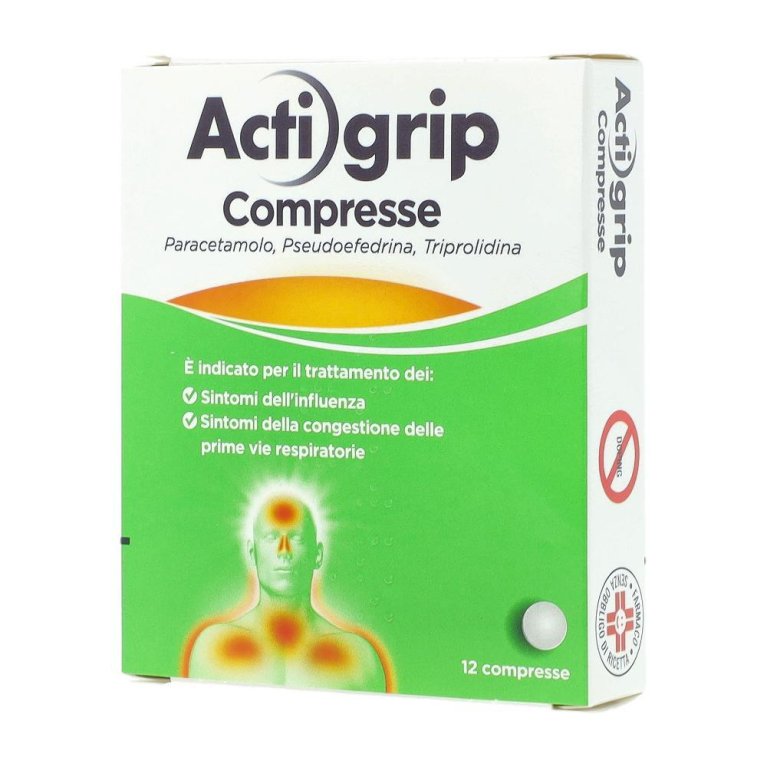 Actigrip contro i sintomi influenzali 12 compresse