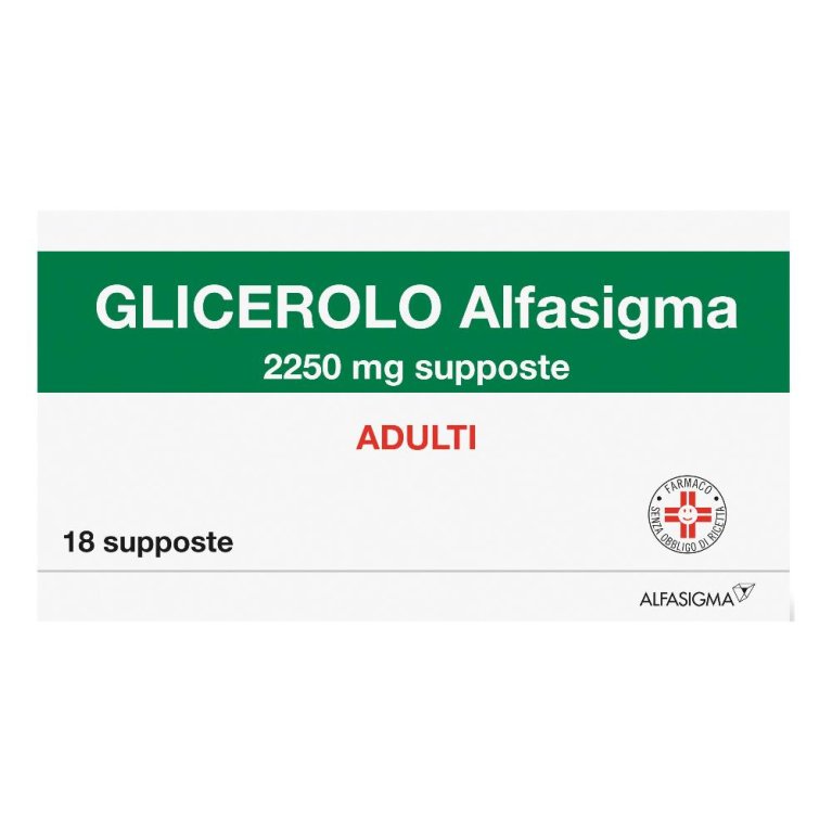 GLICEROLO*AD 18SUPP 2250MG GLICEROLO*AD 18SUPP 2250MG