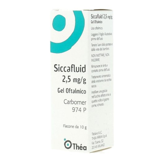 SICCAFLUID*GEL OFT 10G 2,5MG/G SICCAFLUID*GEL OFT 10G 2,5MG/G