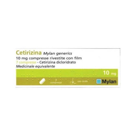 CETIRIZINA M.G.*7CPR RIV 10MG
