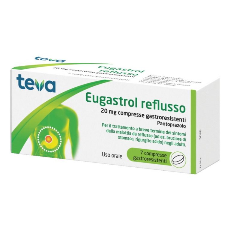 EUGASTROL REFLUSSO*7CPR 20MG EUGASTROL REFLUSSO*7CPR 20MG