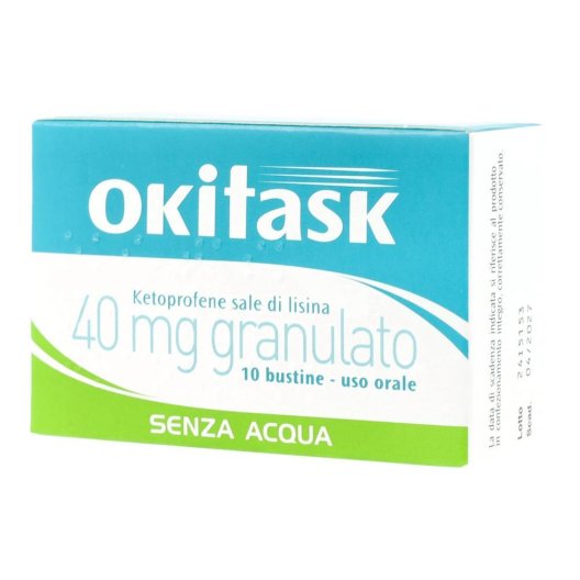 Okitask - 10 bustine orosolubili da 40 mg - antinfiammatorio