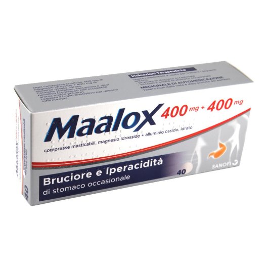MAALOX*40CPR MAST 400MG+400MG
