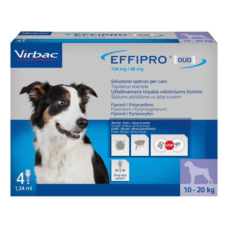 EFFIPRO DUO*4PIP 10-20KG CANI EFFIPRO DUO*4PIP 10-20KG CANI