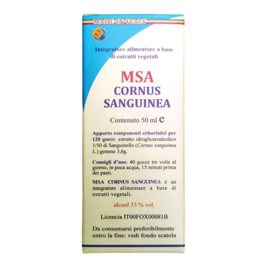 MSA CORNUS SANGUINEA 50ML MSA CORNUS SANGUINEA 50ML
