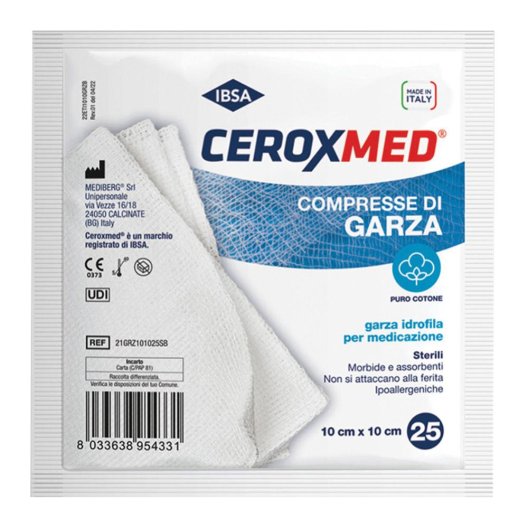 GARZA CEROXMED 10X10CM 25PZ GARZA CEROXMED 10X10CM 25PZ