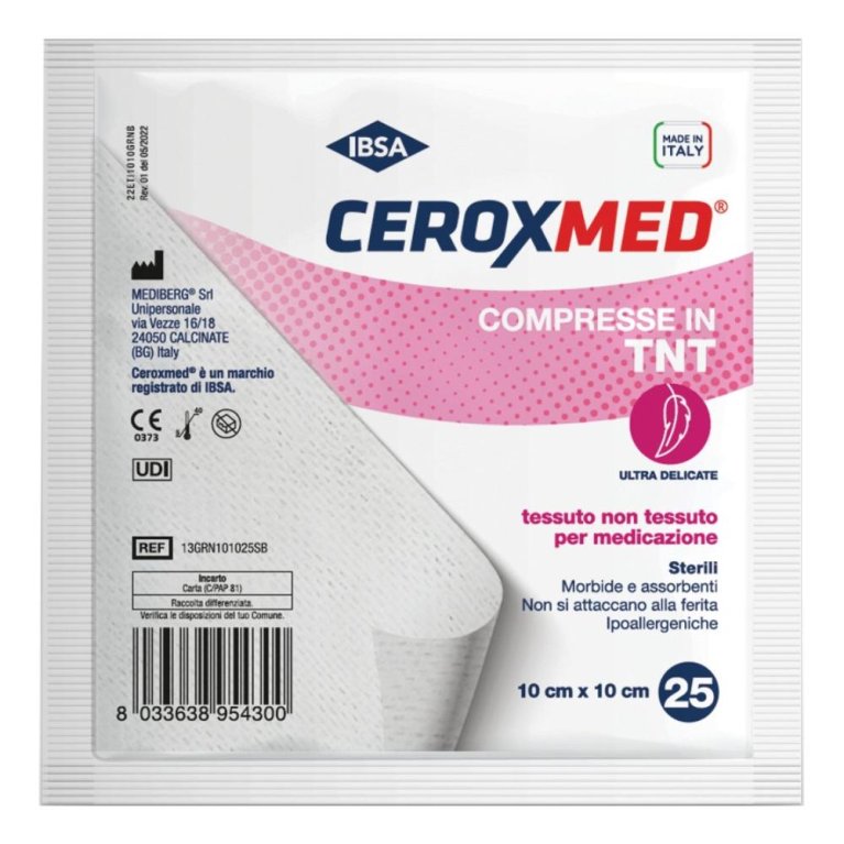 GARZA TNT CEROXMED 10X10CM25PZ