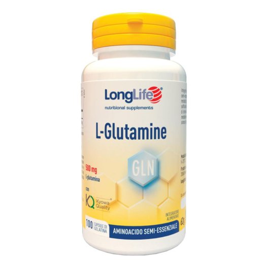 Longlife L-glutamine 500 mg - 100 capsule Longlife L-glutamine 500 mg - 100 capsule