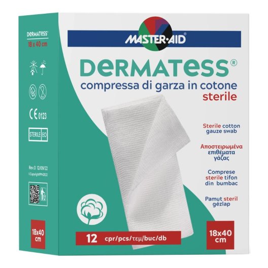 DERMATESS COT GARZA 18X40 12PZ DERMATESS COT GARZA 18X40 12PZ