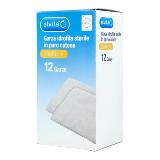 ALVITA GARZA IDROF 36X40 12PZ ALVITA GARZA IDROF 36X40 12PZ