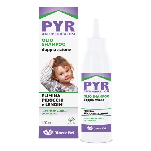 Pyr olio shampoo doppia azione contro i pidocchi 150 ml