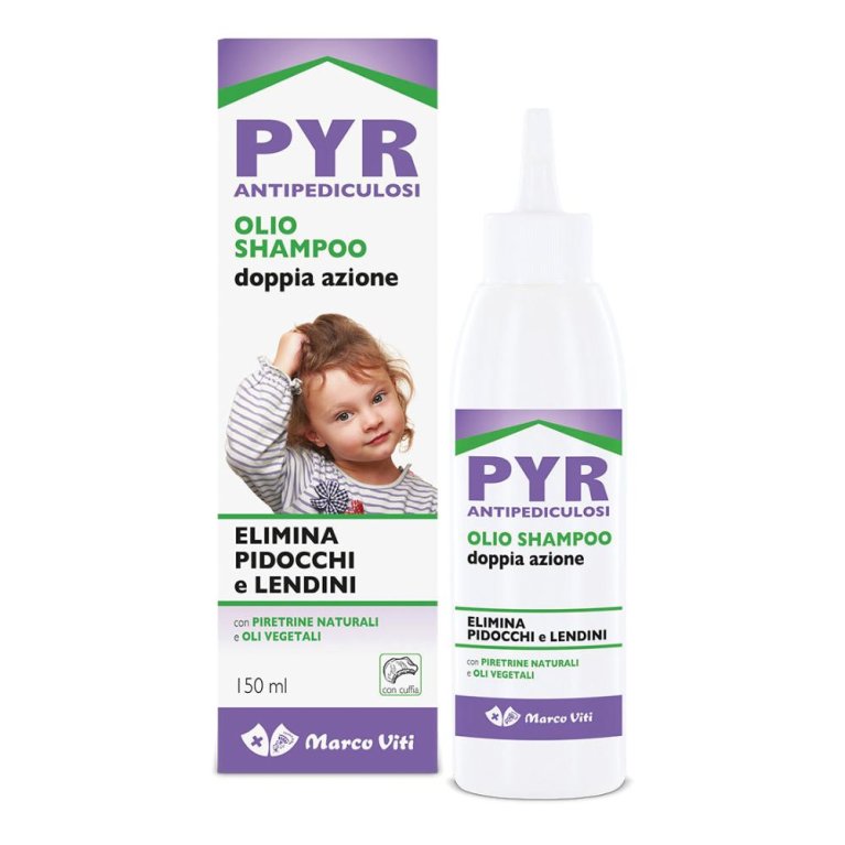 Pyr olio shampoo doppia azione contro i pidocchi 150 ml
