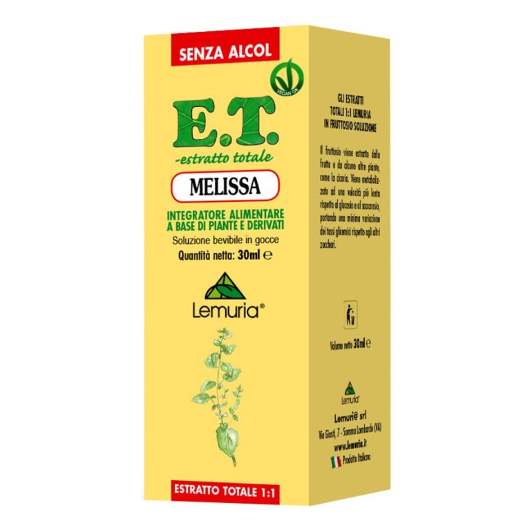 MELISSA E.T. 30ML LEMURIA MELISSA E.T. 30ML LEMURIA