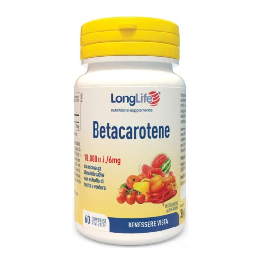 Longlife Betacarotene 10.000 u.i /6 mg - 60 compresse rivestite