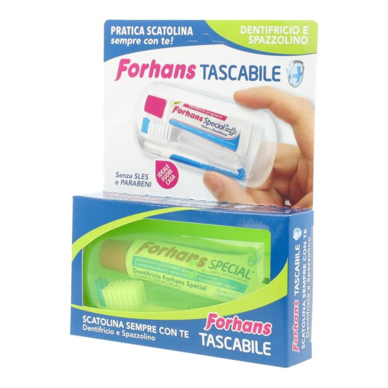FORHANS SPAZ+DENTIF TRAVEL KIT
