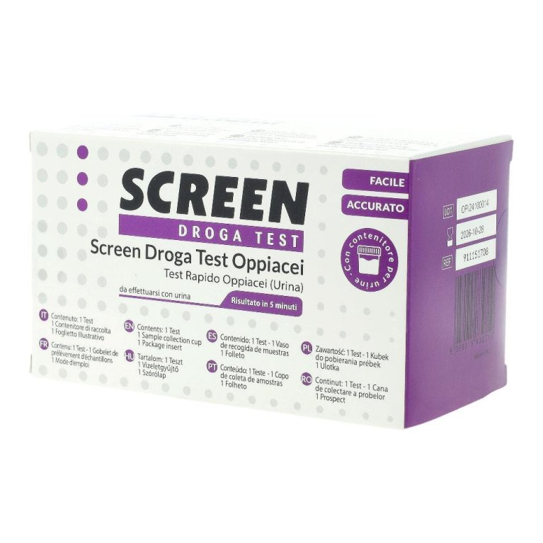 SCREEN DROGA TEST OPPIACEI
