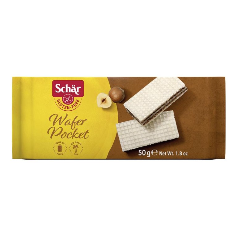 SCHAR WAFER POCKET NOCCIOLA50G SCHAR WAFER POCKET NOCCIOLA50G