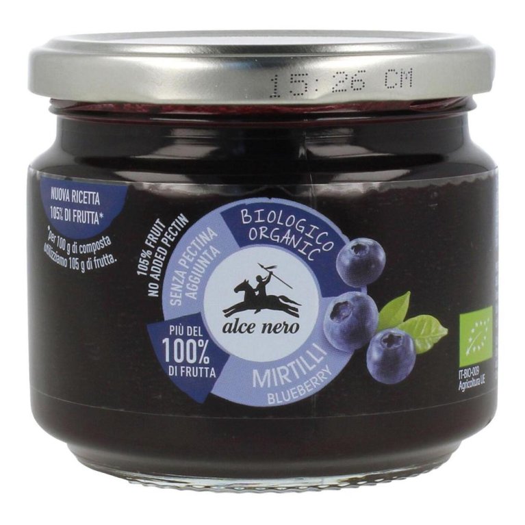 COMPOSTA MIRTILLI BIO 270G COMPOSTA MIRTILLI BIO 270G