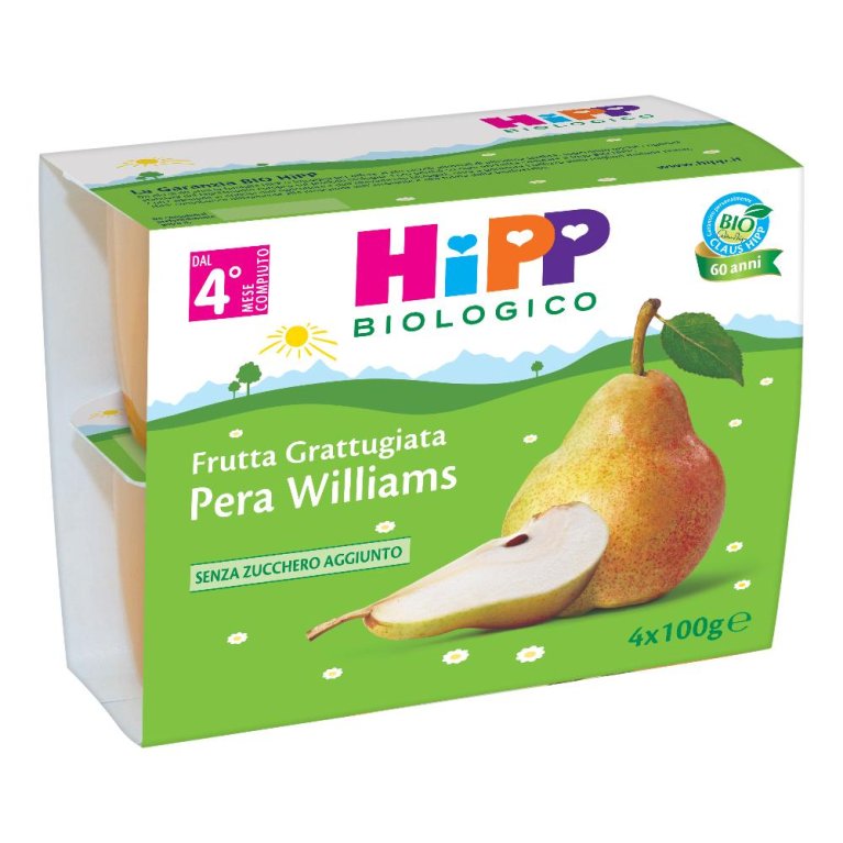 HIPP BIO FRU GRAT PERA 4X100G HIPP BIO FRU GRAT PERA 4X100G