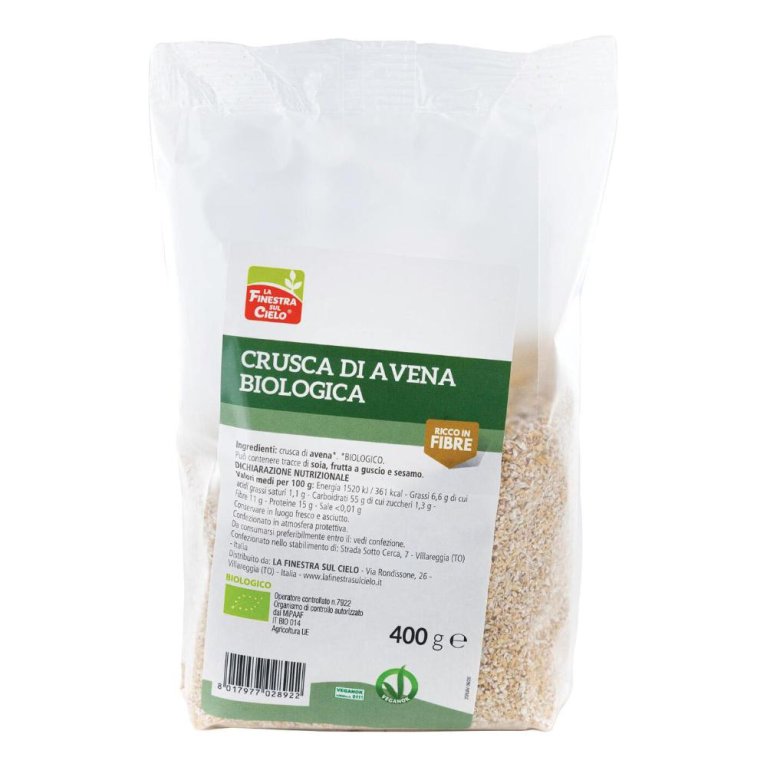 BIOFIBRE+ CRUSCA AVENA BIO400G