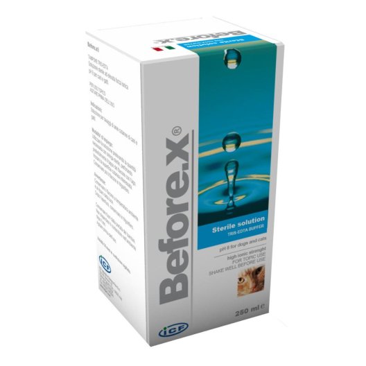 Before-x per lavaggi auricolari e cutanei - 2 flaconi da 100 ml per cani e gatti