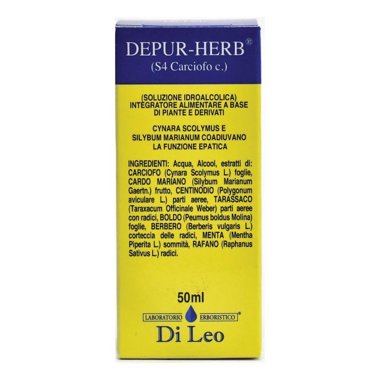 DEPUR HERB S4 CARCIOFO C 50ML DEPUR HERB S4 CARCIOFO C 50ML