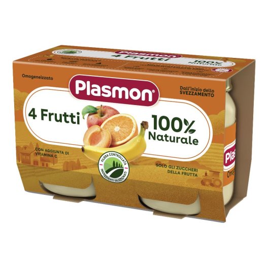 PLASMON OMOG 4 FRUT 2X104G